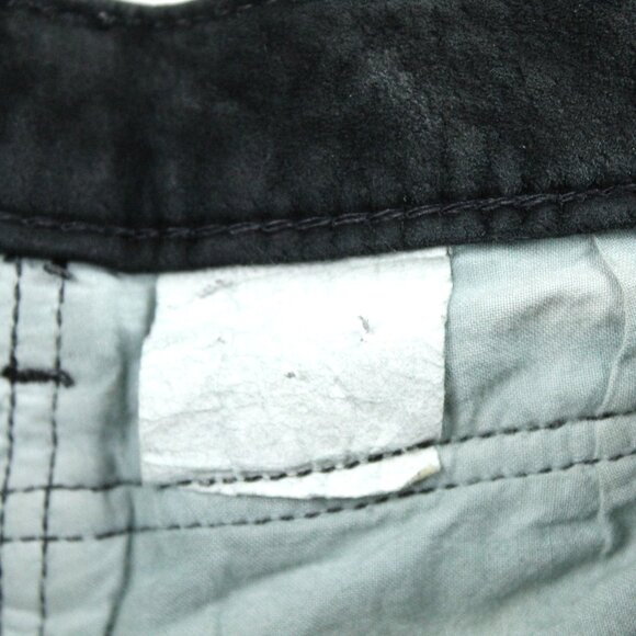 SCOTTS Washable Suede Women's Straight Leg Leather Pants Black Size M - Picture 6 of 6